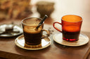 HKliving mok glas - mud brown