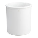 Witte ERNST bloempot van keramiek met subtiele rand en ERNST logo