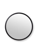Ronde zwarte spiegel vtwonen met een diameter van 40 cm
