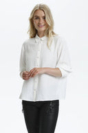 Cream blouse nola - chalk