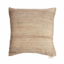 Original Home kussen 60x60 van naturel jute met een handgeweven textuur.