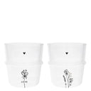 Bastion Collections glas van helder glas met zwarte details