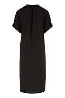 Zusss jurk linnenlook - zwart