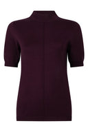Zoso shirt inez in de kleur bruin met korte mouwen