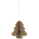 Ib Laursen hanger boompje in de vorm van een boompje, uitgevoerd in okerkleurig papier.