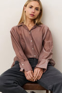 YAYA blouse uitgevoerd in blush pink met knoopsluiting en kraag