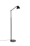 Zuiver vloerlamp Lub in mat zwart staal met verstelbare zwenkarm