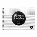 Zoedt memories & milestones invulboekje in zwart en wit