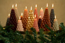 Kaars kerstboom l - coffee