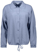 Zoso blouse in lichtblauw met klassieke kraag en knoopsluiting