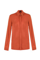 G-maxx travel blouse in de kleur roest