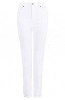 Witte Anna Blue jeans met slim-fit pasvorm en steekzakken