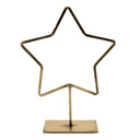 Staande decoratieve ster van MrsBloom in antiek goud metaal