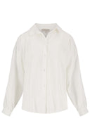 Witte blouse van het merk Zusss met wijde mouwen
