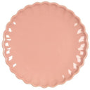 Ib Laursen ontbijtbord in de kleur Coral Almond met subtiele ribbelrand