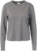 JcSophie t-shirt in de kleur middengrijs, gemaakt van een ademende katoenmix.
