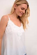 Cream top anna - creme/wit