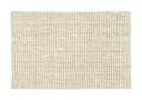 Ivoor-kleurige deurmat van jute en latex met rechthoekige vorm.