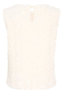 Cream top paillet