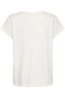 Cream shirt print - wit
