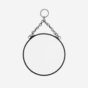 Ronde Madam Stoltz spiegel met zwart metalen frame