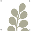 Vierkante Label-R tuinposter mini takje in mosgroen en wit