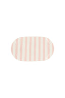 Zusss serveerschaal streep in wit en roze