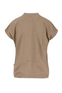 Zusss blouse tegelmotief - lichtbruin