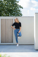 Zusss gebreide top - zwart