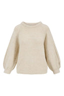 Zusss trui met lurex - creme