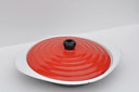 Schaal, zwart/rood