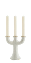 Madam Stoltz kandelaar in off-white keramiek