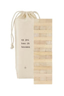 Zusss blokkenspel jenga in naturel hout