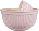Ib Laursen schalen in de kleur English Rose met een ribbelrand