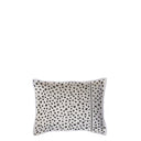 Bastion Collections kussen happy dots 23x35 in titane met zwarte stippen
