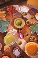 HKliving kop en schotel chef ceramics - mosgroen