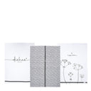 Bastion Collections theedoek in wit met zwart dessin