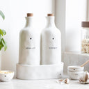 Bastion Collections fles olijfolie - zwart