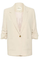Cream blazer - zand