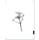 Label-R tuinposter berenklauw wit met zwarte print