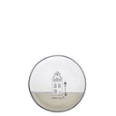 Bastion Collections theetip happy day in zwart aardewerk met een diameter van 9 cm