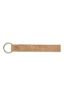 Zusss sleutelhanger I like you in de kleur camel gemaakt van PU leer