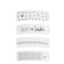 Zwart-witte sushi stick van aardewerk van het merk Bastion Collections.
