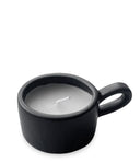 Zwart keramieken kaarsje van Delight Department met een diameter van 4,3 cm
