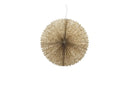 Decoratieve papieren rozet van MrsBloom in naturel kleur met gouden details en een diameter van 40 cm