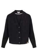 Zusss vestje met knopen in de kleur zwart met v-hals