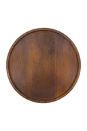 Rond houten stylingbord van het merk Zusss met een diameter van 30 cm en de tekst love in het midden.