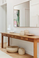 Mand met deksel m - naturel