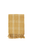 Madam Stoltz plaid ruit in oker en ecru