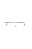 vtwonen slinger maantjes - zwart van 250 cm lang met metalen maanvormige hangers